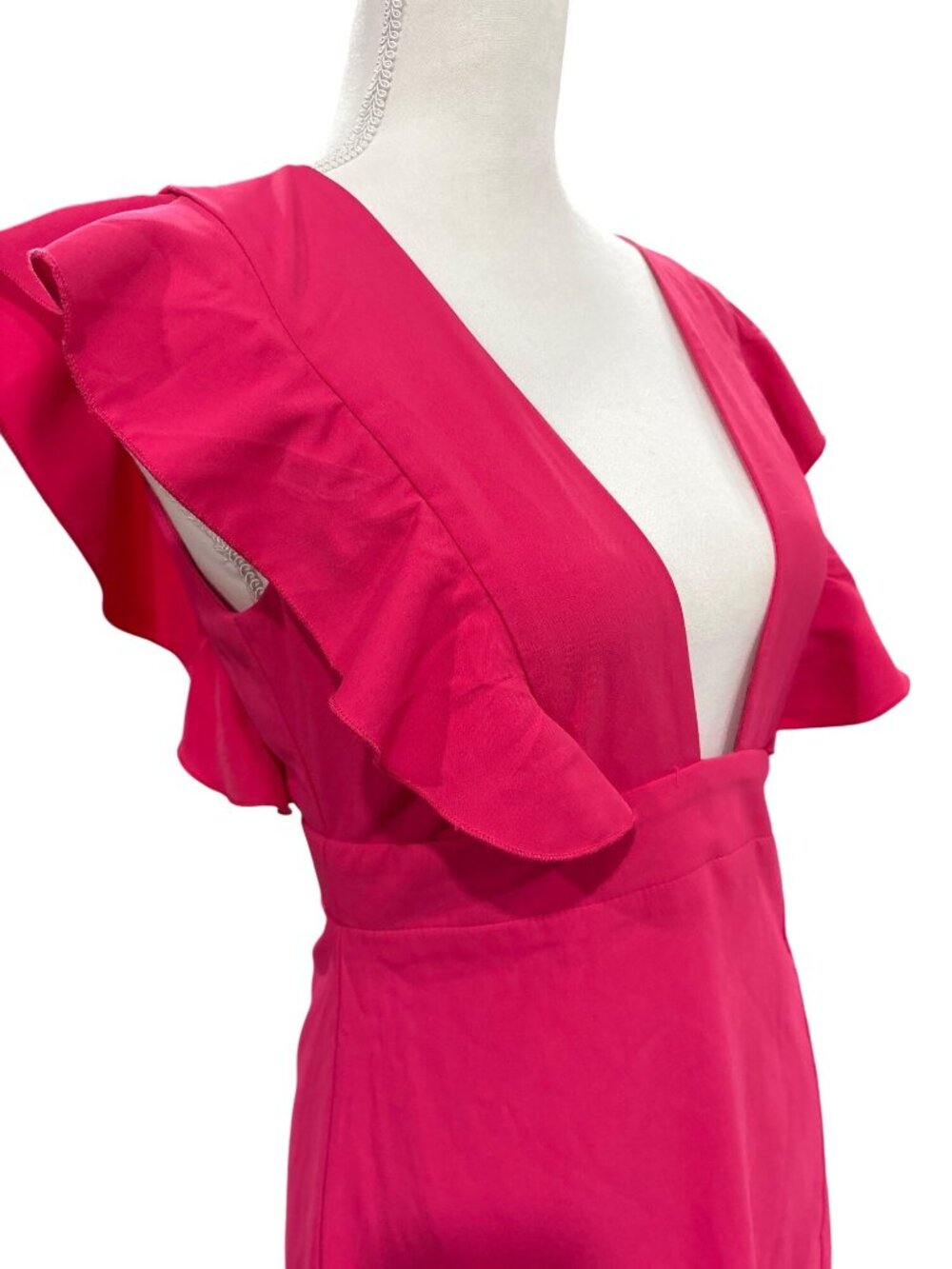 superdown Harlow Mini Dress in Pink Small New Ruffle Party - Picture 5 of 8